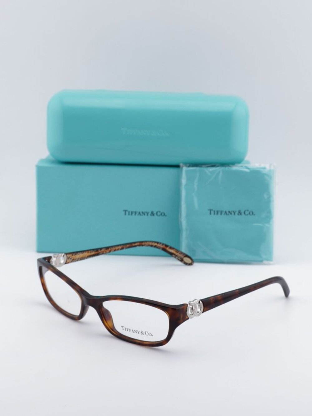 Tiffany & Co TF2042 8002 Rectangle Eyeglasses - Havana 53mm